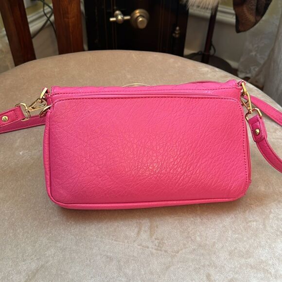 *Damsels in Defense* 🔫 Conceal & Carry Barbie Ponk Leather Quilted Handbag - Picture 4 of 7